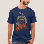 Scott Clan Badge & Tartan T-shirt (Voorkant)
