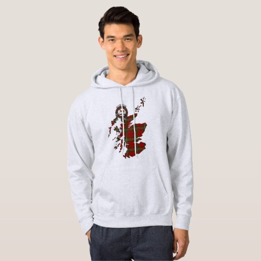 Scott Clan Badge Volwassen Hoodie (Voorkant volledig)