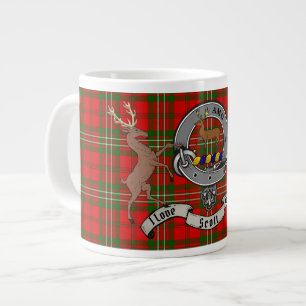 Scott Clan Badge w / Tartan & Stags Giant Coffee M Grote Koffiekop