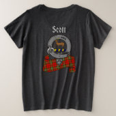 Scott Clan Badge Women's Back Grote Maat T-shirt (Design achterkant)