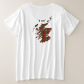 Scott Clan Badge Women's Grote Maat T-shirt (Design achterkant)
