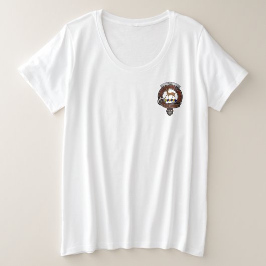 Scott Clan Badge Women's Grote Maat T-shirt (Design voorkant)