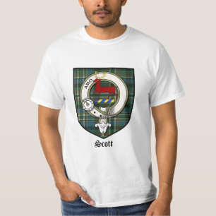 Scott Clan Crest Badge Tartan T-shirt