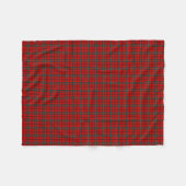 Scott Clan Red en Forest Green Tartan Fleece Deken (Voorkant (Horizontaal))