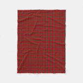 Scott Clan Red en Forest Green Tartan Fleece Deken (Voorkant)