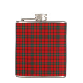Scott Clan Tartan Helder Rood en Groen Plaid Heupfles (Voorkant)
