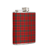 Scott Clan Tartan Helder Rood en Groen Plaid Heupfles (Rechts)