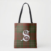 Scott Clan Tartan Monogram Tote Bag (Voorkant)