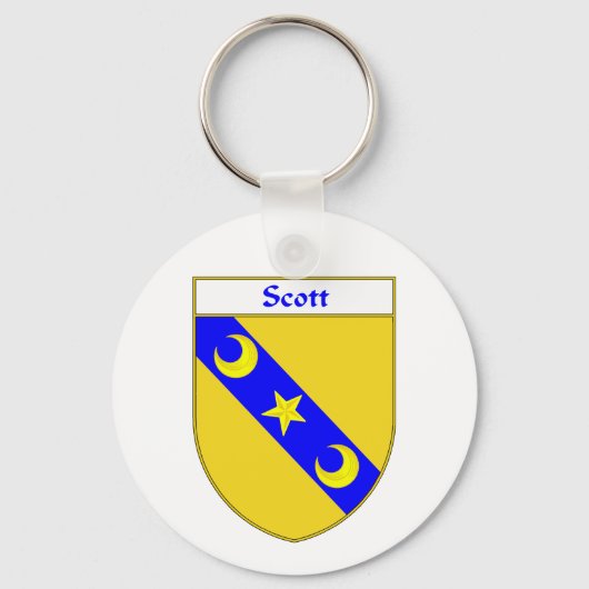 Scott Coat of Arms/Family Crest Sleutelhanger (Voorkant)