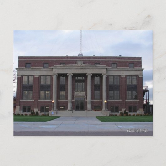 Scott County, Kansas Courthouse Briefkaart (Voorkant)