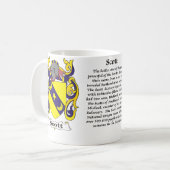 Scott Family Coat of Arms a mok (Voorkant links)