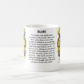 Scott Family Coat of Arms a mok (Center)