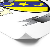 Scott Family Crest Coat of Arms Poster (Hoek)