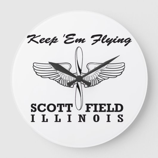 Scott Field, Belleville, IL Grote Klok (Voorkant)