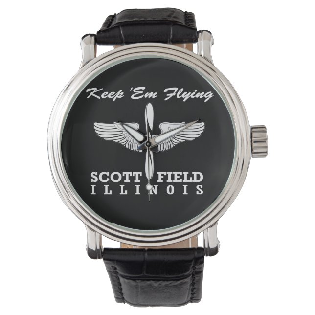 Scott Field, Belleville, IL Horloge (Voorkant)