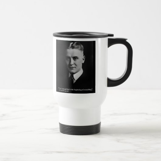 Scott Fitzgerald "Liefde/Begin" Citatereisbeker Reisbeker (Rechts)