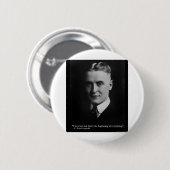 Scott Fitzgerald "Love/Beginning" Citaat Gifts, en Ronde Button 5,7 Cm (Voorkant /achterkant)