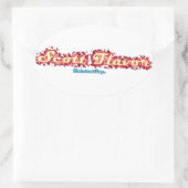 Scott Flavor: Interessante ticker Ovale Sticker (Tas)