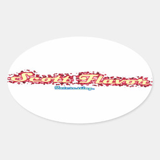 Scott Flavor: Interessante ticker Ovale Sticker