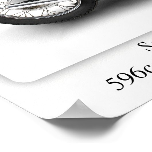 Scott Flying Squirrel Motorcycle - A3 Print (Hoek)