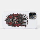 Scott Gothic Schedel Gepersonaliseerde Naam Ontwer Case-Mate iPhone Case (Achterkant (horizontaal))