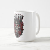 Scott Gothic Schedel Gepersonaliseerde Naam Ontwer Koffiemok (Voorkant rechts)