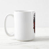 Scott Gothic Schedel Gepersonaliseerde Naam Ontwer Koffiemok (Links)