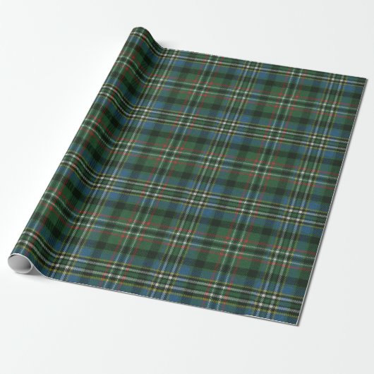 Scott Green Ancient Scottish Tartan Cadeaupapier (Uitgerold)