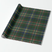 Scott Green Modern Scottish Tartan Cadeaupapier (Uitgerold)