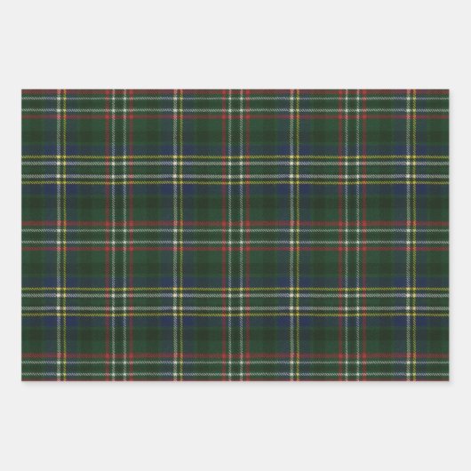 Scott Green Modern Scottish Tartan Inpakpapier Vel (Voorkant)