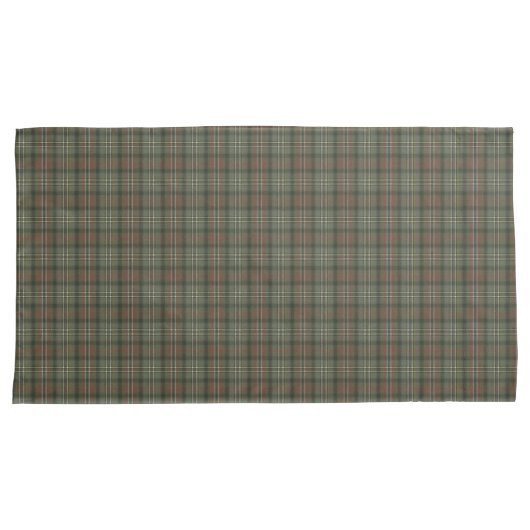 Scott Green Weathered Original Scottish Tartan Kussensloop (Voorkant-Rechts)