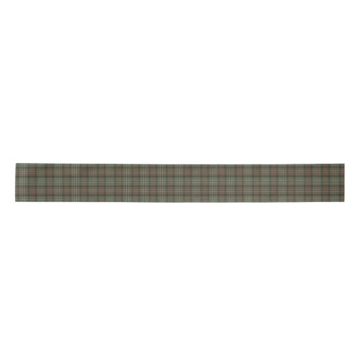 Scott Green Weathered Scottish Tartan Satijnen Lint (Voorkant)