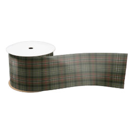 Scott Green Weathered Scottish Tartan Satijnen Lint
