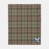 Scott Green Weathered Tartan Pset Fleece Deken (Voorkant)