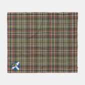 Scott Green Weathered Tartan Pset Fleece Deken (Voorkant (Horizontaal))