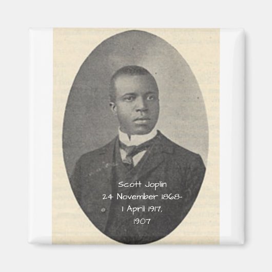 Scott Joplin 1907 Magneet (Voorkant)
