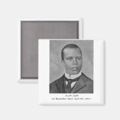 Scott Joplin c1900 Magneet (Voorkant / Achterkant)
