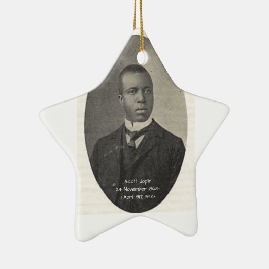 Scott Joplin Keramisch Ornament (Rechts)