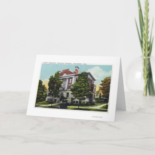 Scott Laboratory of Wesleyan University Kaart (Voorkant)