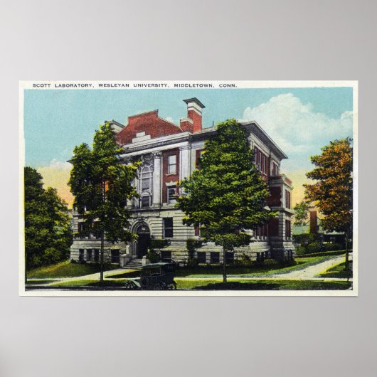 Scott Laboratory of Wesleyan University Poster (Voorkant)