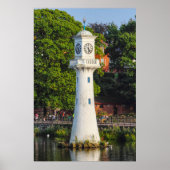Scott Monument - Roath Park Lake, Cardiff Poster (Voorkant)