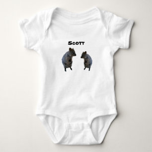 Scott Naam Met Australische Quokkas, Baby Body Romper
