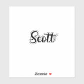 Scott Name - handgeschreven kalligrafie Sticker (Vel)