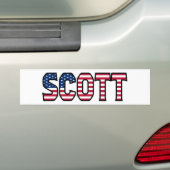 Scott Name Vorname USA Aufkleber Sticker Auto (Op auto)