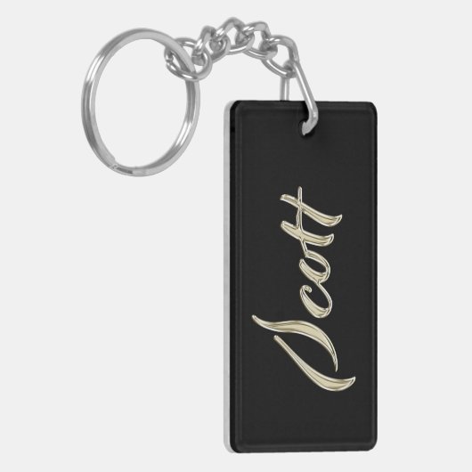 Scott Name whitegold Schlüsselanhänger Anhänger Sleutelhanger (Voorkant Links)