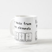 Scott periodieke lijstnaam mok (Voorkant links)