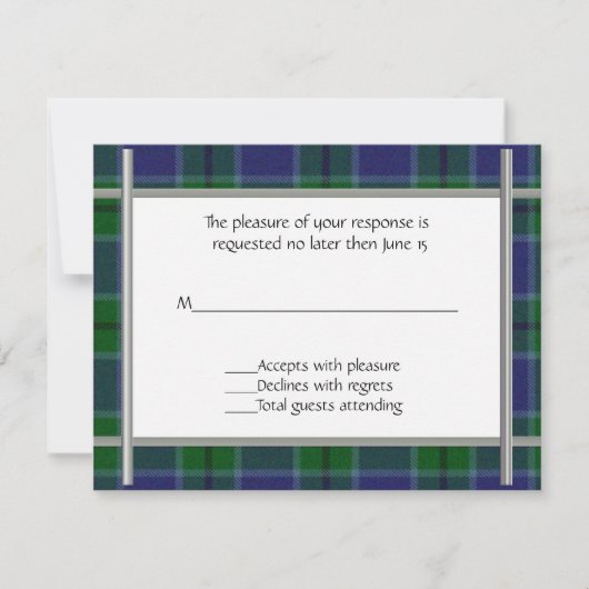 Scott Play Wedding RSVP-kaart RSVP Kaartje (Voorkant)