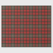 Scott Red Modern Scottish Tartan Cadeaupapier (Vlak)