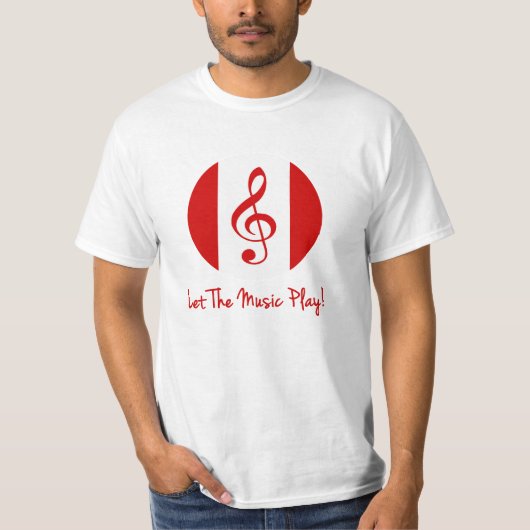 Scott Ruhs Logo en laat de muziek spelen! T-shirt (Voorkant)