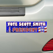 Scott Smith President 2016 Verkiezingsonafhankelij Bumpersticker (Op auto)